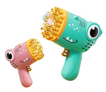 40 hole electric dinosaur bubble gun   ITEM NO.： W014249