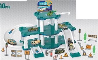 Children's Military Rail Alloy Parking Lot   ITEM NO.： W008638