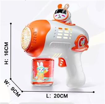 Space Rabbit Bubble Machine Orange   ITEM NO.： W014728