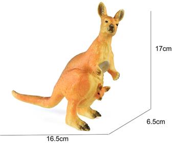 Soft rubber, vinyl animal, kangaroo   ITEM NO.： W006695