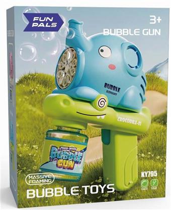 Elephant Bubble Gun (English) Electric Bubble Gun Fully Automatic Bubble Gun Electric Bubble Machine Cartoon Bubble Gun   ITEM NO.： W017816