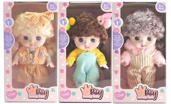 Window box 8-inch solid body lighting, music, expression doll   ITEM NO.： W017045