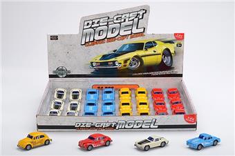 1: 24 vintage 64 slide alloy racing cars   ITEM NO.： W005923