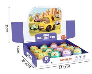 Plastic Q-version Cute Pet Cartoon Inertia Car Engineering Car Water Spray Car Excavator Cloud Ladder Truck (4 mixed 12PCS whole box prices) (CPC)   ITEM NO.： W018144