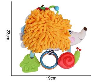 Plush Toy [Pulling Bell] Yellow Hedgehog   ITEM NO.： W011495