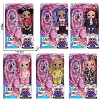 9-inch solid body 11 joint 4D eyes LOL surprise doll OMG new fashion series+3-piece set of accessories+luggage (6 mixed styles)   ITEM NO.： W017788