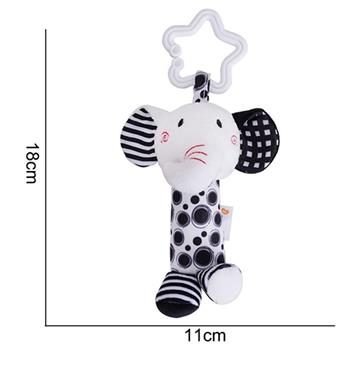 Plush toy black and white car hanging little elephant   ITEM NO.： W011252