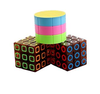 Transparent Square, Circle, Cylinder Cube Set   ITEM NO.： W015705