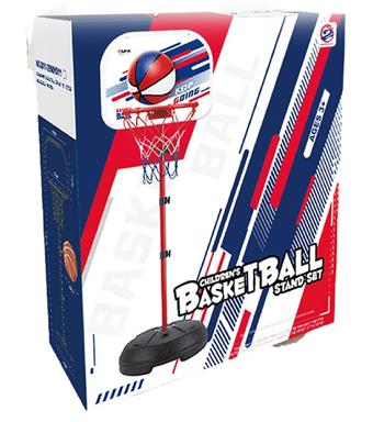 2.45 meter round bottom iron piece red blue themed basketball hoop   ITEM NO.： W005500