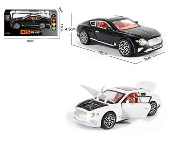 English 1:32 die cast zinc alloy Bentley Continental GT car model   ITEM NO.： W009374