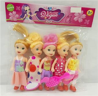 5 3.5-inch Barbie dolls with mirrors and combs   ITEM NO.： W011083