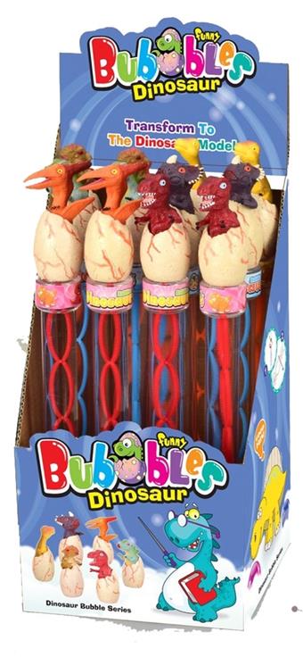 Tyrannosaurus rex model bubble stick 34cm (12PCS)   ITEM NO.： W014005
