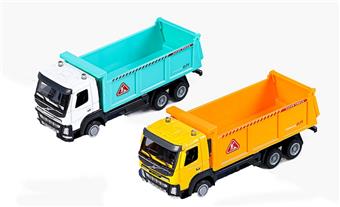 1: 50 sliding alloy mud truck (2 colors)   ITEM NO.： W011989