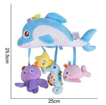 Plush toy horizontal bar bed hanging dolphin   ITEM NO.： W011516