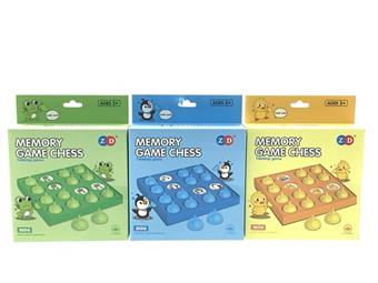 Memory Chess Game Penguin/Frog/Duck 3 Mixed Models   ITEM NO.： W008033