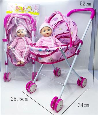 Iron trolley+30cm cotton doll   ITEM NO.： W011912