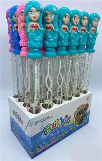 Spray Mermaid Bubble Stick (24 pieces per unit price) (GCC)   ITEM NO.： W015195
