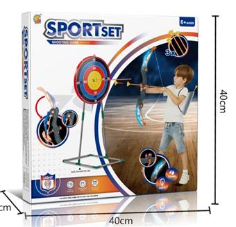 Sound and light bow and arrow target holder set   ITEM NO.： W008690