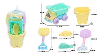 Beach buggy, bucket (6-piece set)   ITEM NO.： W004969