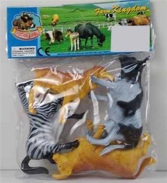 Bag containing 4 animals   ITEM NO.： W008027