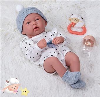 14 inch newborn baby with sleeping bag (all vinyl)   ITEM NO.： W005244
