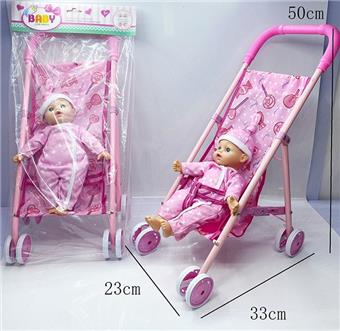 Iron trolley+30cm cotton doll   ITEM NO.： W011913