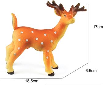 Soft rubber glue animal spotted deer   ITEM NO.： W006698