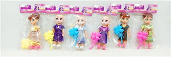 6-inch empty ice and snow doll with four leaf comb   ITEM NO.： W011075