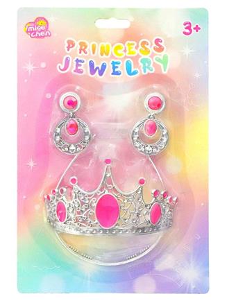 Princess Crown Earrings and Accessories Set   ITEM NO.： W005695