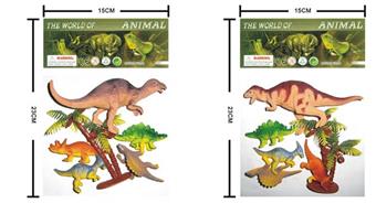 Environmentally friendly soft rubber dinosaur   ITEM NO.： W006432