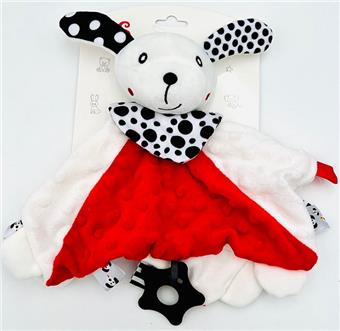 Black and white bubble soothing towel (cardboard+PE bag)   ITEM NO.： W017880