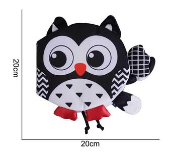 Plush toy black and white animal tail cloth book owl   ITEM NO.： W011791