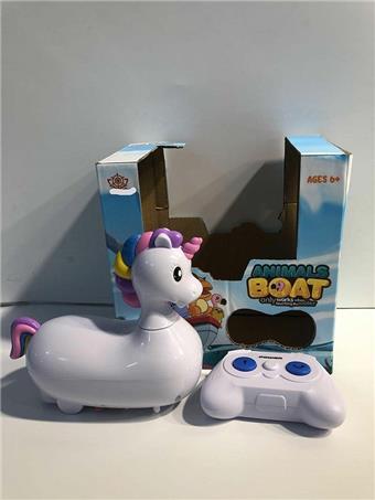 2.4G two-way charging water and land remote control animal boat (unicorn)   ITEM NO.： W015080