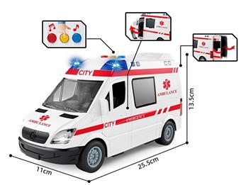 1: 16 inertia ambulance (with lighting and sound effects)   ITEM NO.： W005464