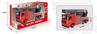 Alloy rescue ladder truck (red)   ITEM NO.： W005439