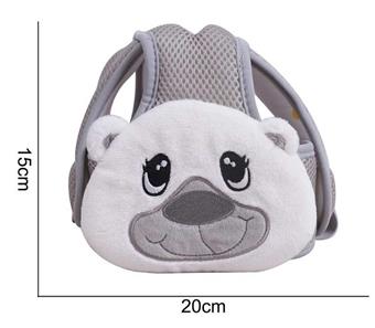 Plush toy anti fall hat white bear   ITEM NO.： W011700