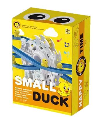 3 little yellow ducks climbing stairs on Ferris wheel (with controllable lighting and sound)   ITEM NO.： W005741
