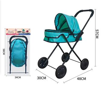 Classic black pure green cloth iron handcart (small wheel)   ITEM NO.： W004860