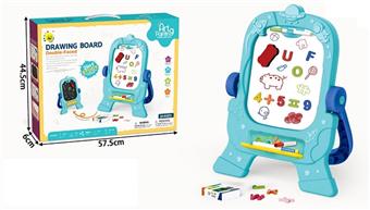 Children's double-sided drawing board (blue)   ITEM NO.： W005731