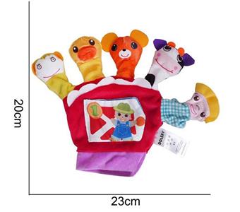 Plush toy animal gloves with red fingers [right hand]   ITEM NO.： W011656