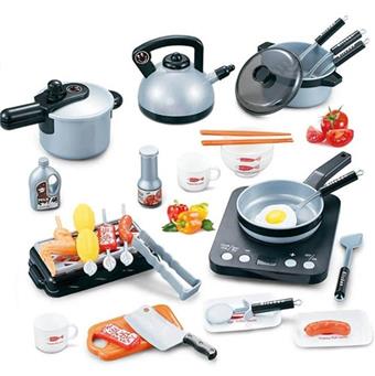 36 piece set of kitchenware, children's puzzle simulation kitchen toys, cooking, cooking, and house making set   ITEM NO.： W018140