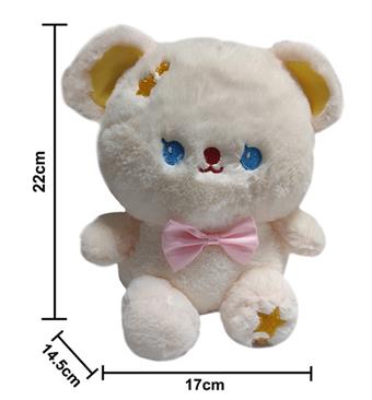 Plush toy bow tie teddy bear   ITEM NO.： W011201