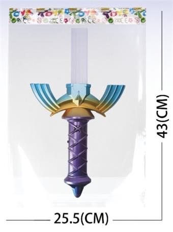 Stretching Flash Rainbow Music Sword (using 3 AA without power)   ITEM NO.： W017072
