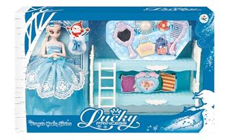 3D Frozen Barbie Princess Home Decoration 11.5-inch Fashion Clothing (Paired with Queen Size Accessories, etc.)   ITEM NO.： W008318