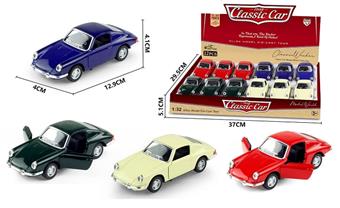 1: 32 alloy rebound simulation vintage car Porsche   ITEM NO.： W005271