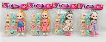 6-inch empty girl with food set   ITEM NO.： W011027