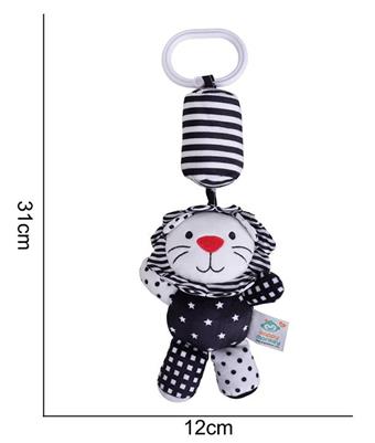 Plush toy black and white wind chime pendant lion   ITEM NO.： W011506