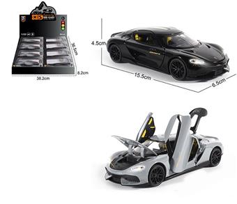 1:32 die cast zinc alloy lighting and sound effects Koenigsegg Gemini car model 8 pieces/display box   ITEM NO.： W009367