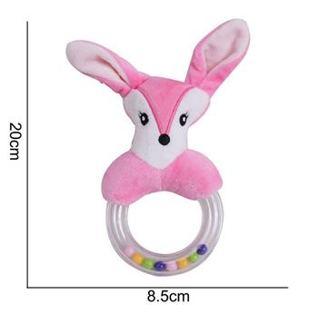 Plush toy [rubber ring] Hand cranked bell fox   ITEM NO.： W011527