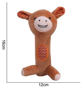 Plush toy hand crank, brown deer   ITEM NO.： W011374